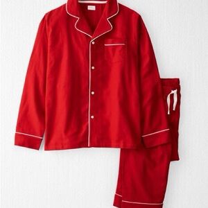 Adult Organic Cotton Button-Front Pajamas Set